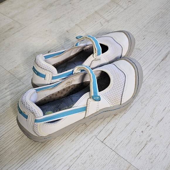 J-41 Rebirth Mary Jane Velcro rugged hiking shoes-white/blue size 6.5 - Picture 5 of 14